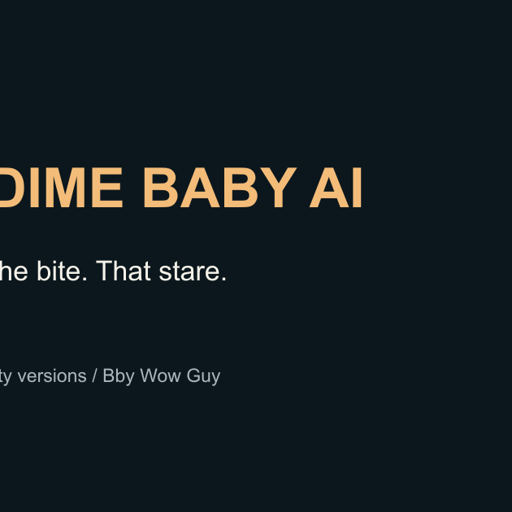 Logo de Dime Dime Baby AI Generator